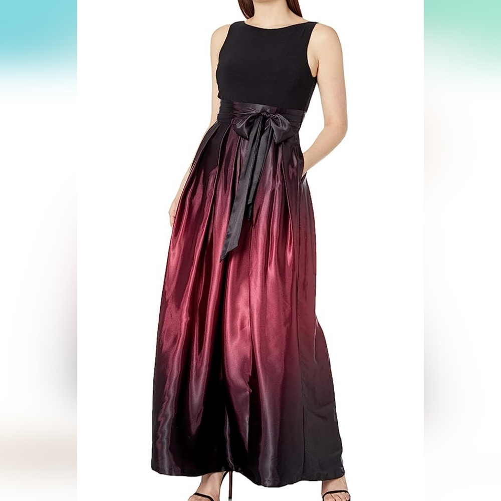 SLNY Ombre Satin Dress